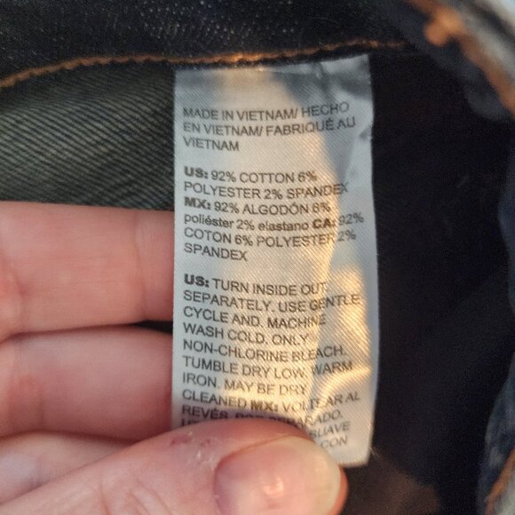 Chico's So Slimming Girlfriend Straight Leg Jeans, Chico's size 00, Like New - Picture 8 of 8